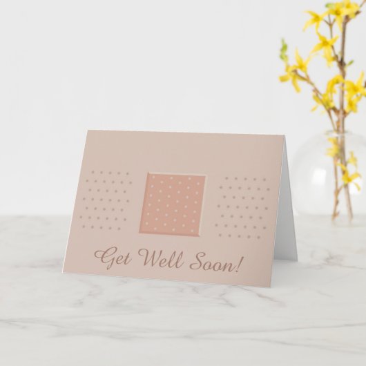 Pflaster werden bald gut karte (Gelbe Blume)