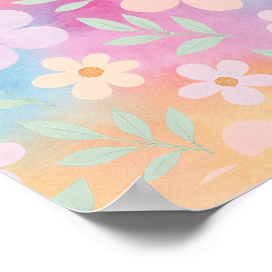 Pflastergarten Poster (Ecke)