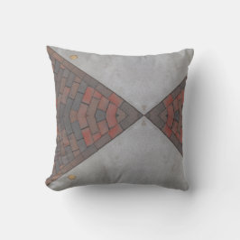 Pflasterkissen aus rotem Backstein Kissen