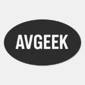 Pflasterkleber Ovaler Aufkleber (Vorderseite)