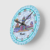 Pflasterleuchte Runde Wanduhr (Winkel)