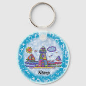 Pflasterleuchte Schlüsselanhänger (Vorderseite)