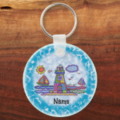 Pflasterleuchte Schlüsselanhänger (Vorderseite)