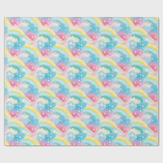 Pflastermuster mit Herz und Regenbogen Geschenkpapier