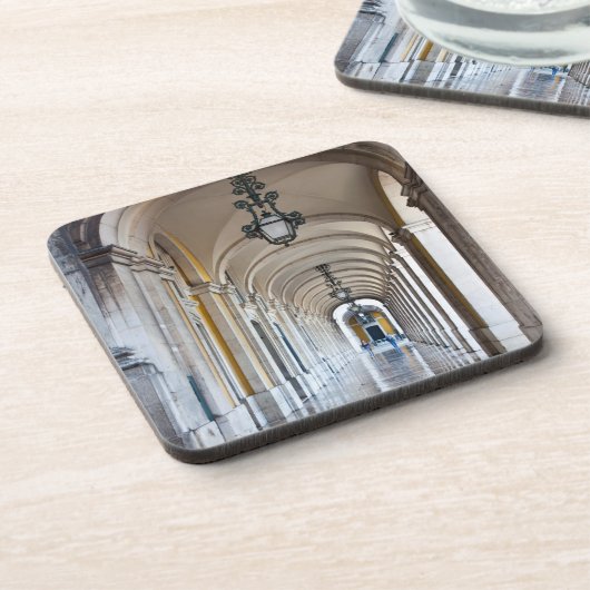 Pflastersteinbahn, Portugal Getränkeuntersetzer (Linke Seite)