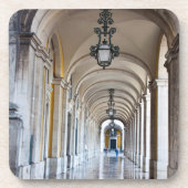 Pflastersteinbahn, Portugal Getränkeuntersetzer (Vorderseite)