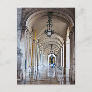 Pflastersteinbahn, Portugal Postkarte