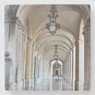 Pflastersteinbahn, Portugal Steinuntersetzer