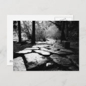 Pflastersteine mit Rain Postkarte (Vorne/Hinten)