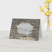 Pflastersteinwand Karte (Gelbe Blume)