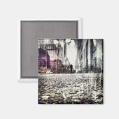 Pflasterstraße Magnet (Vorderseite/Rückseite)