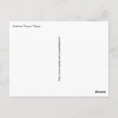 Pflasterweg mit Holzbahnen Postkarte (Rückseite)