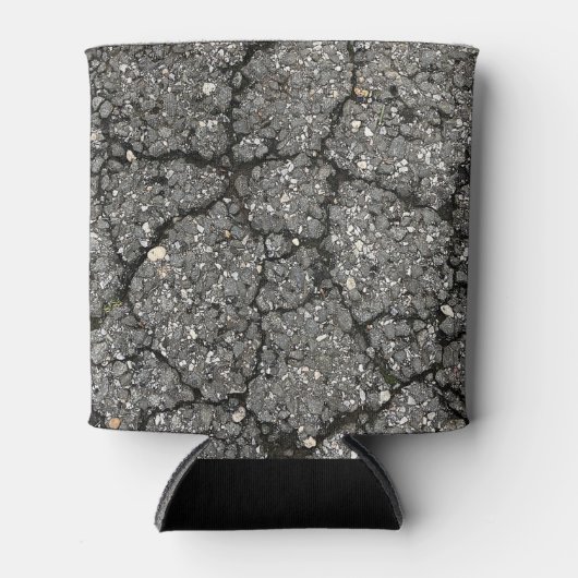 Pflasterzement aus schwarzem Asphalt Dosenkühler (Vorderseite)