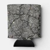 Pflasterzement aus schwarzem Asphalt Dosenkühler (Rückseite)