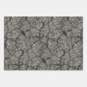 Pflasterzement aus schwarzem Asphalt Geschenkpapier Set (Vorderseite 2)