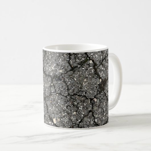 Pflasterzement aus schwarzem Asphalt Kaffeetasse (VorderseiteRechts)