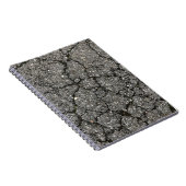 Pflasterzement aus schwarzem Asphalt Notizblock (Rechte Seite)