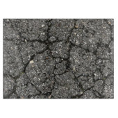 Pflasterzement aus schwarzem Asphalt Schneidebrett (Vorderseite)