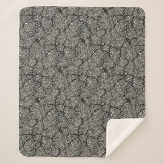 Pflasterzement aus schwarzem Asphalt Sherpadecke (Vorderseite)