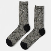Pflasterzement aus schwarzem Asphalt Socken (Linkes Detail)
