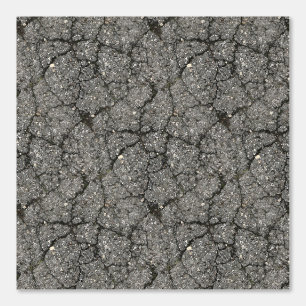 Pflasterzement aus schwarzem Asphalt Tapete
