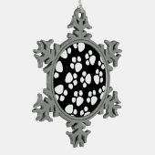 Pflasterzinnverzierung Schneeflocken Zinn-Ornament (Links)