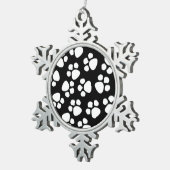 Pflasterzinnverzierung Schneeflocken Zinn-Ornament (Rechts)