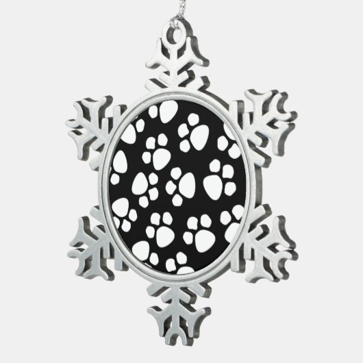 Pflasterzinnverzierung Schneeflocken Zinn-Ornament (Rechts)