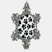 Pflasterzinnverzierung Schneeflocken Zinn-Ornament (Links)