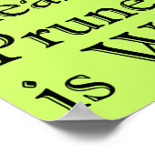 Pflauensaft Poster (Ecke)