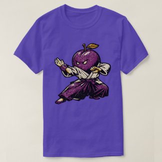 Pflaume Aikido Flow — Vintage Retro Harmonie Kämpf T-Shirt