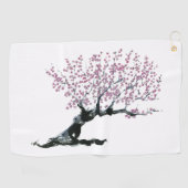 Pflaume Baum Golfhandtuch (Horizontal)