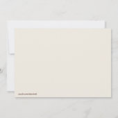 Pflaume Birdcage, Damast Einladung (Rückseite)