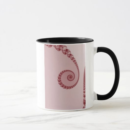 Pflaume Einfache Spiraltasse Tasse (Rechts)
