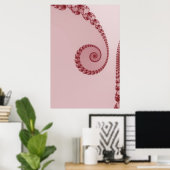 Pflaume Einfaches Spiralposter Poster (Heimbüro)