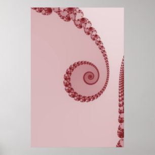 Pflaume Einfaches Spiralposter Poster