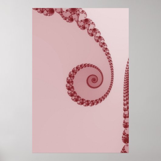 Pflaume Einfaches Spiralposter Poster (Vorne)
