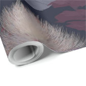 Pflaume Feige & Pampasgras Nahtloser Herbst Geschenkpapier (Rolleneckpunkt)