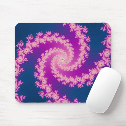 Pflaume — Fraktal Mousepad (Mit Mouse)