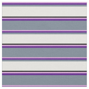 Pflaume, Indigofisch, Schiefergrau, Weiß und Schwa Stoff