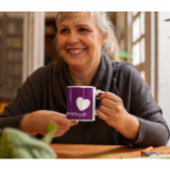 Pflaume Lila - Die Kaffee-Tasse mit Herz Kaffeetasse