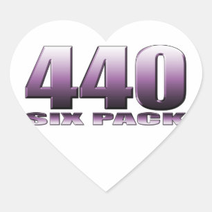 Pflaume lila Mopar Herz-Aufkleber