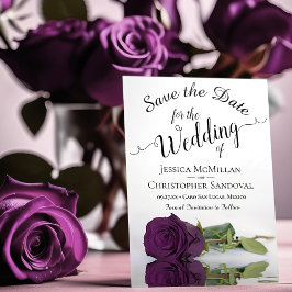 Pflaume Lila Rose Romantische Hochzeit Save The Date