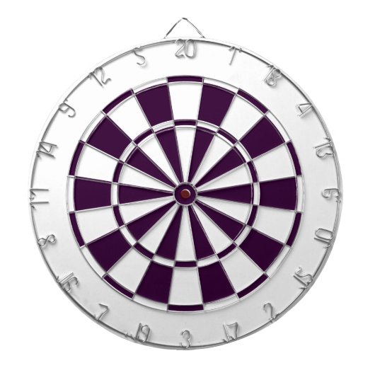 Pflaume lila und weiß dartscheibe (vorne)