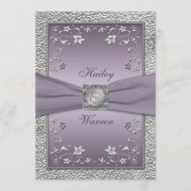Pflaume, Mit Monogramm Hochzeit mit Pewter 2