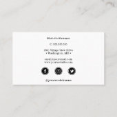 Pflaume Nail Polnischer Brush Salon Maniküre Sozia Visitenkarte (Rückseite)