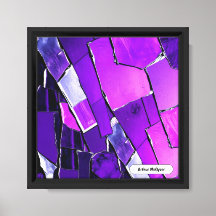 Pflaume Noir Glitch Glam Metallische Textur