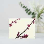 Pflaume Postkarte (Stehend Vorderseite)