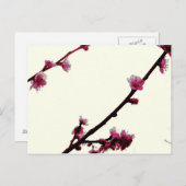 Pflaume Postkarte (Vorne/Hinten)