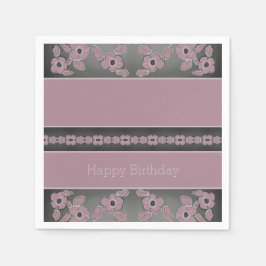 Pflaume Rose Serviette